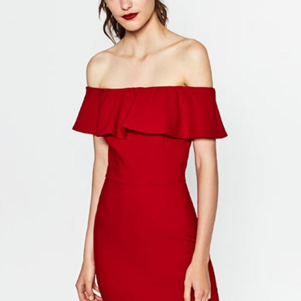 Dynamite ruffle top dress